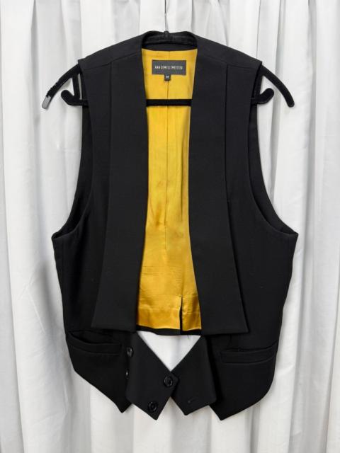 Ann Demeulemeester Ann demeulemeester four-button waist belt vest