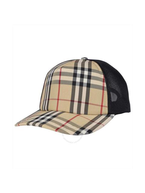 Burberry Burberry Vintage Check Trucker Hat In Beige