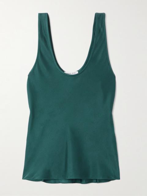 ANINE BING Lea Silk-satin Tank