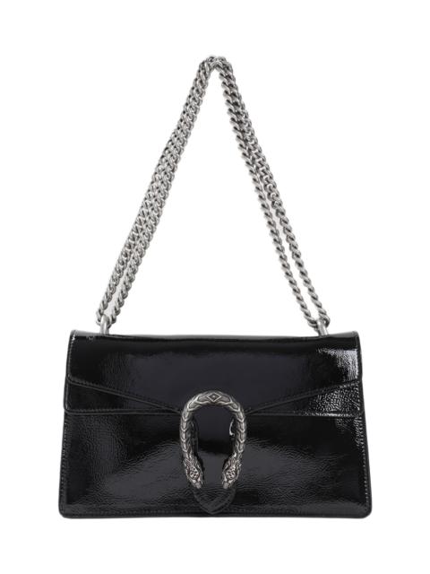 GUCCI Black Leather Small Dionysus Shoulder Bag