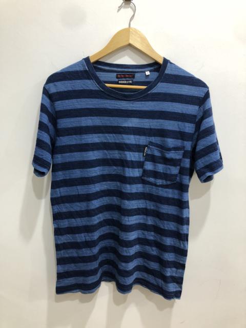Vintage Blue Blue Japan x Indigo Blue Stripes Tshirt
