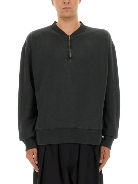 Maison Margiela Maison Margiela Men Three-Quarter Zipper Sweatshirt
