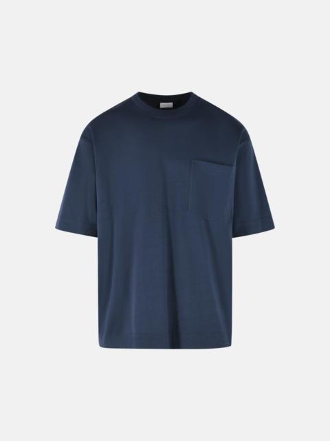 Dries Van Noten 'HESO' NAVY COTTON T-SHIRT