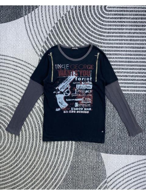 Hysteric Glamour Vintage Ba-Tsu Studio Punk Printed Longsleeve Shirt