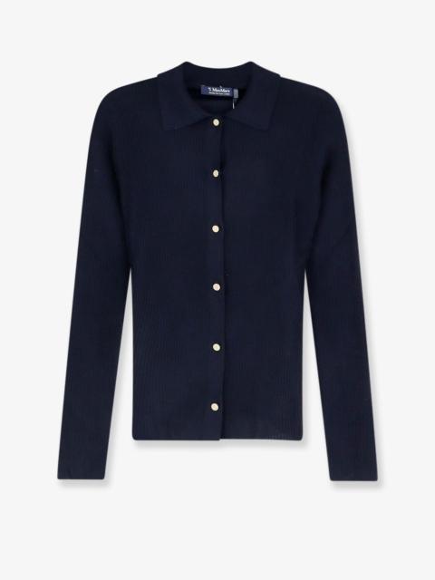 'S Max Mara 'S Max Mara Smmlimone Virgin Wool Cardigan Blue