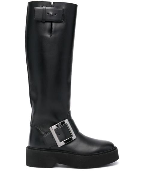 Roger Vivier Roger Vivier Women Viv Rangers High Leather Boots