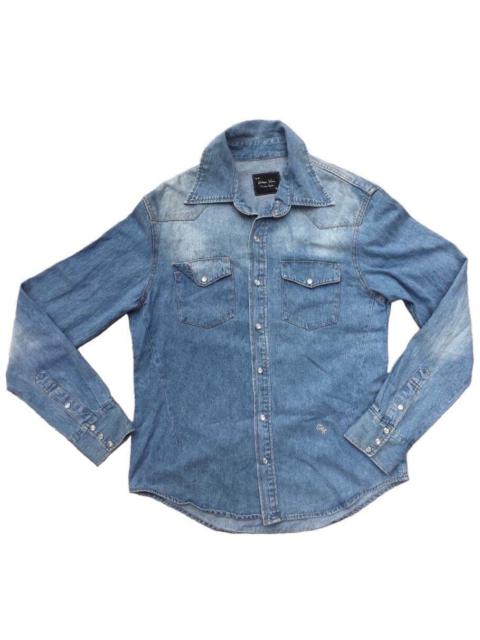 NUMBER (N)INE Number (N)ine The High Street Dart Western Denim Shirt