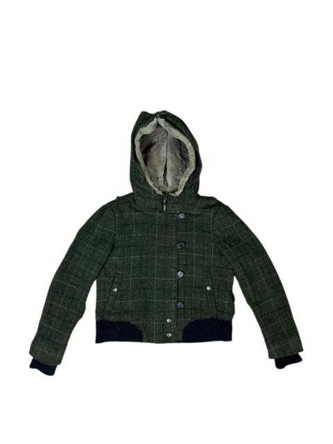 Rag & Bone Harris Tweed Lampo Zipper Italian Lamb Shearling