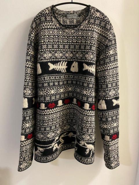 Yohji Yamamoto 11aw nordic knit sweater