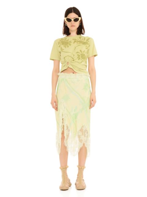 Collina Strada LEMON PICNIC WATERLILY SKIRT