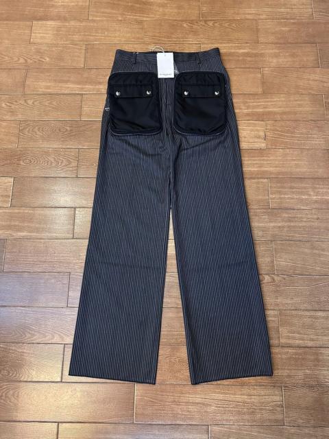 Givenchy Givenchy 17SS by Riccardo Tisci striped wool and nylon pocket trousers