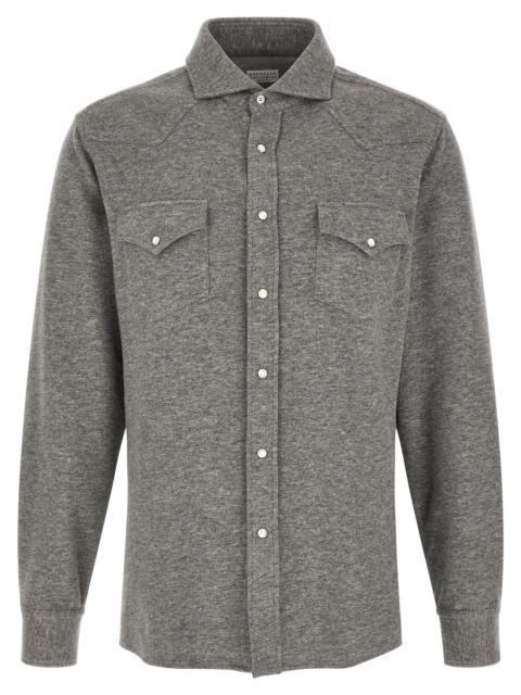 Brunello Cucinelli Brunello Cucinelli Men Western Shirt