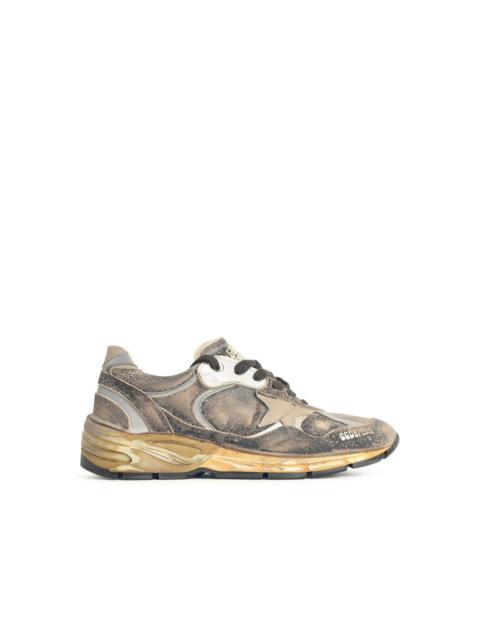 Golden Goose Golden Goose 'Dad' Black Leather Blend Sneakers Men