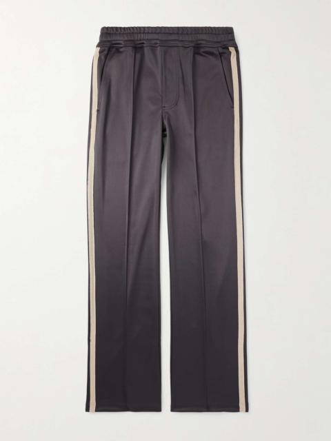 Straight-Leg Webbing-Trimmed Jersey Track Pants