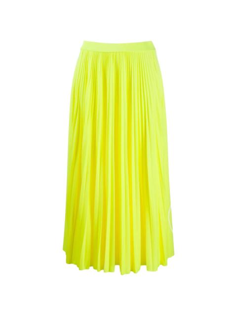 Valentino Valentino Garavani Vlogo Pleated Midi Skirt