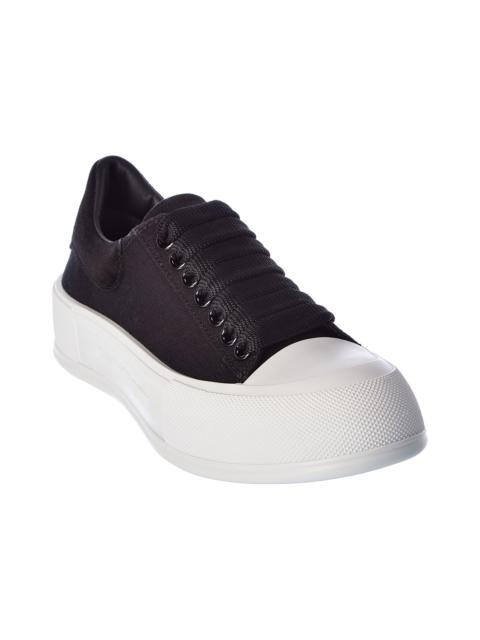 Alexander McQueen Alexander McQueen Deck Plimsoll Canvas & Suede Sneaker