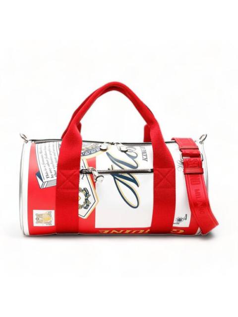 Moschino Moschino x Jeremy Scott Budweiser Beer Can Duffel Bag - Leather - White $1200