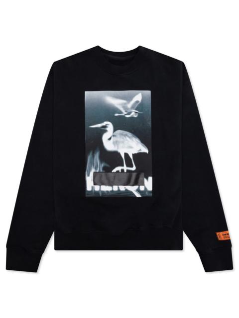 Heron Preston CENSORED HERON CREWNECK - BLACK/WHITE