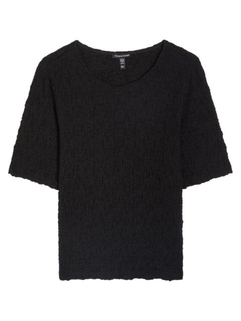 EILEEN FISHER Eileen Fisher Textured Fine-knit T-shirt