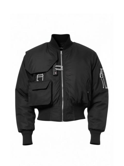 Other Designers PIÈCES UNIQUES AW19 Techwear Bomber Jacket Black Size S