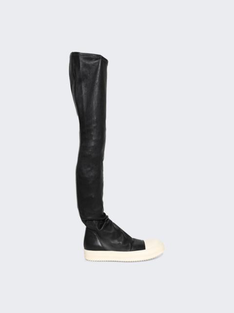 Rick Owens High Stocking Sneaks Black And Milk