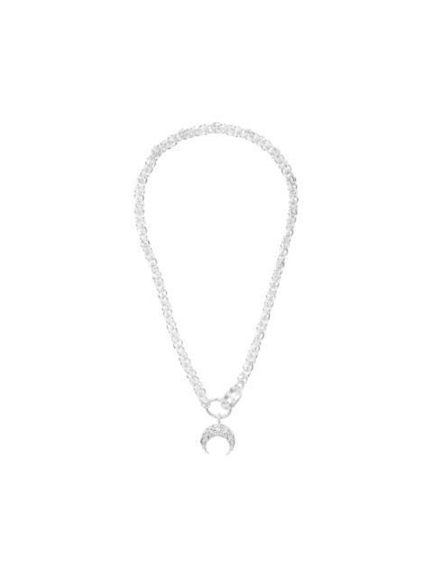 Marine Serre Recycled Pewter Moon Braided Chain