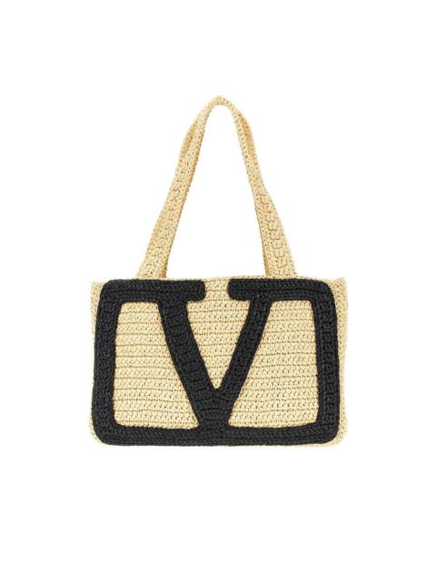 Valentino MEDIUM 'VIVA SUPERSTAR CROCHET' SHOPPING BAG