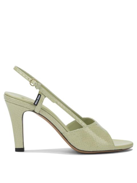 Miu Miu Miu Miu "ayers" Slingback Sandals