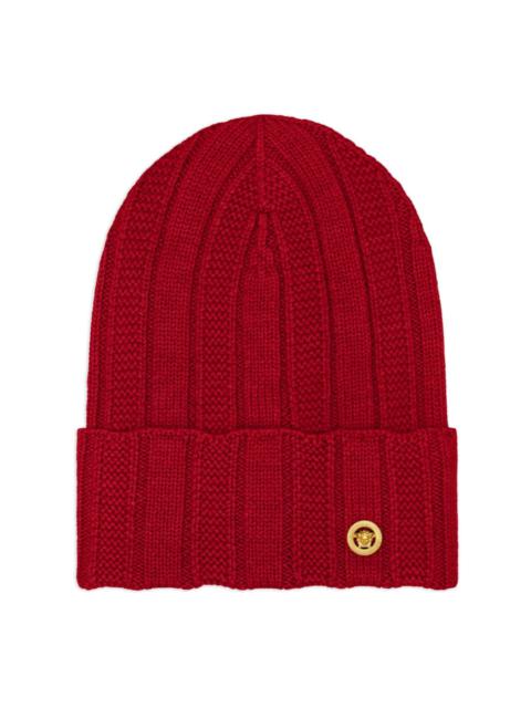 Medusa ribbed-knit beanie