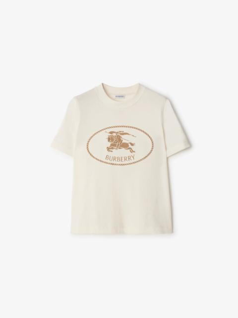 Burberry Burberry Cotton T-shirt With Ekd Stamp