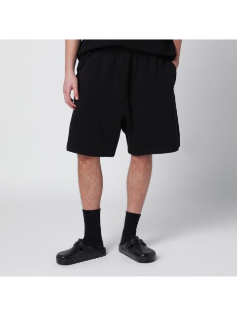 entire studios Entire Studios Black Cotton Scuba Shorts Men
