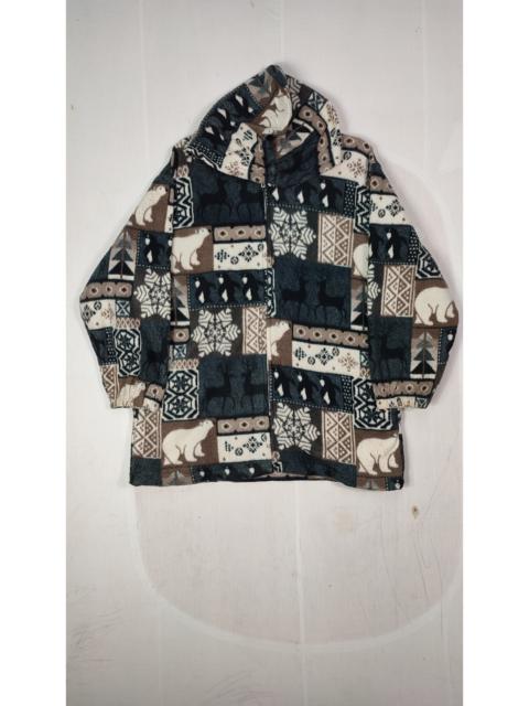 Other Designers Japanese Brand - Zipper Native Novajo Fleece Hoodie