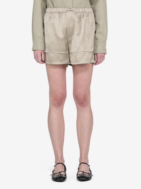 N°21 SHANTUNG SHORTS