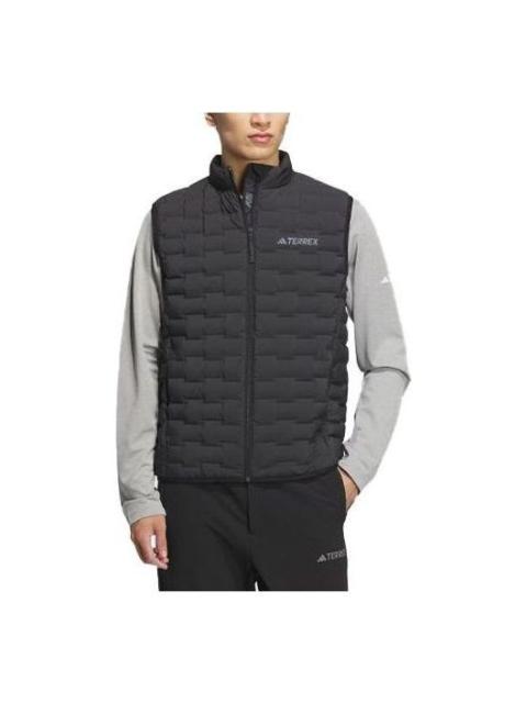 adidas adidas Lightweight Goose Down Woven Baffle Vest 'Black' IT8695