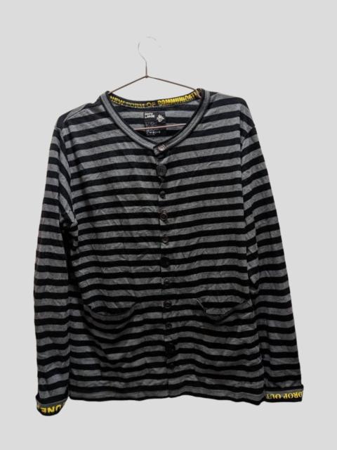 Other Designers Japanese Brand - REBEL STATEMENT STRIPE WITH MULTIPLE BUTTON PPFM CARDIGAN