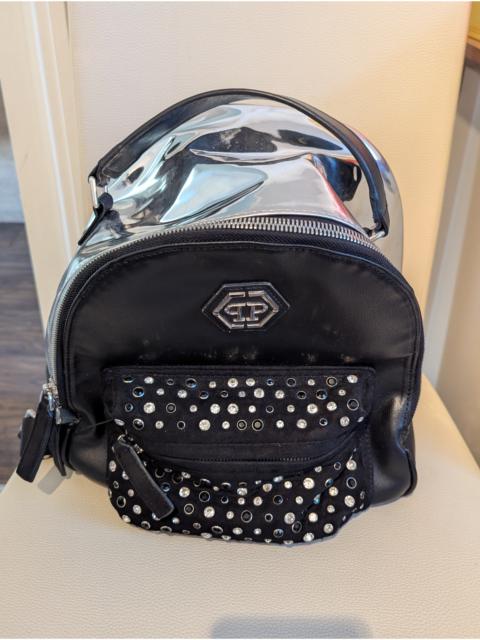 PHILIPP PLEIN Studded Metallic Backpack