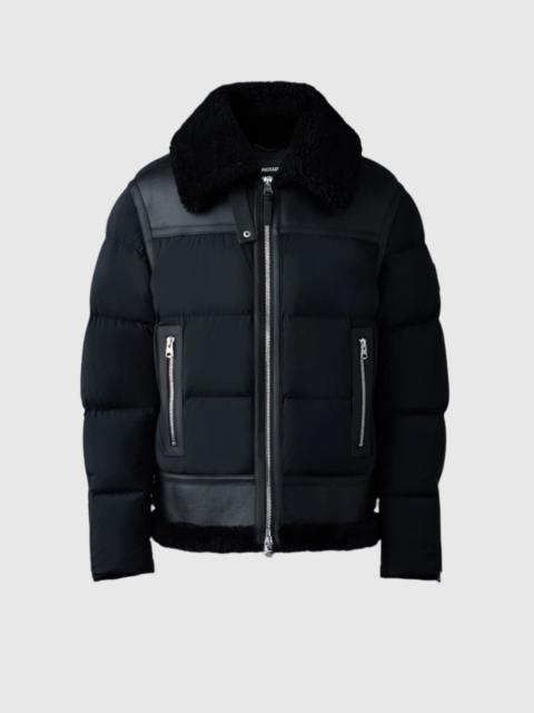 MACKAGE ROBERT Mixed-media shearling down jacket