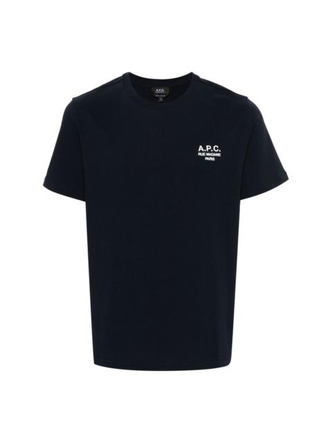 logo-embroidered cotton T-shirt