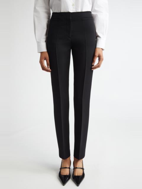 TOTEME Low Waist Cigarette Trousers in Black at Nordstrom