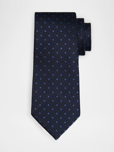 TOM FORD Men's Contrast Dot Silk Tie