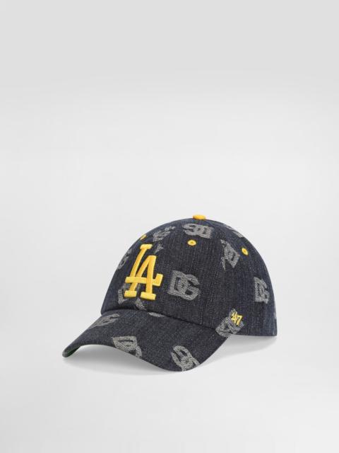 Dolce & Gabbana Dolce&Gabbana X ’47 Los Angeles Dodgers Baseball Cap In Denim Logo