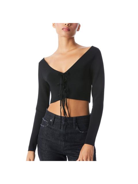 Alice + Olivia alice + olivia Sharee 2-Way Cropped Pullover