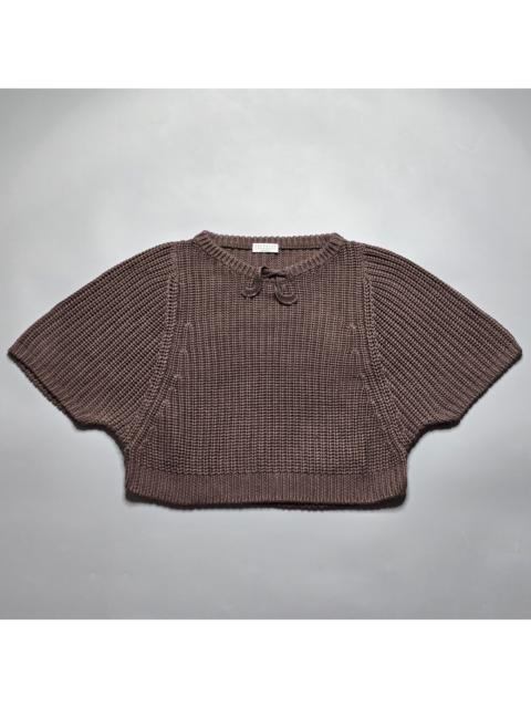Brunello Cucinelli Brunello Cucinelli - Chunky Knit S/S Cropped Sweater