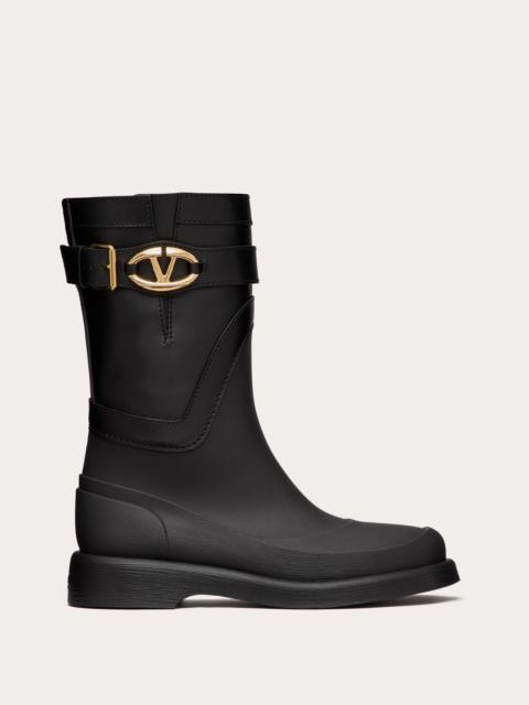 Valentino VLOGO THE BOLD EDITION BOOT IN RUBBER AND CALFSKIN 35MM