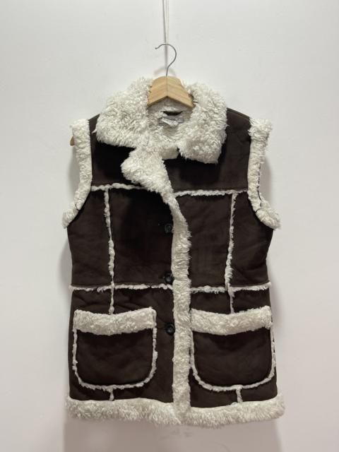 Other Designers Vintage - JAPANESE STYLE PU LEATHER PATCHWORK SHERPA JACKETS