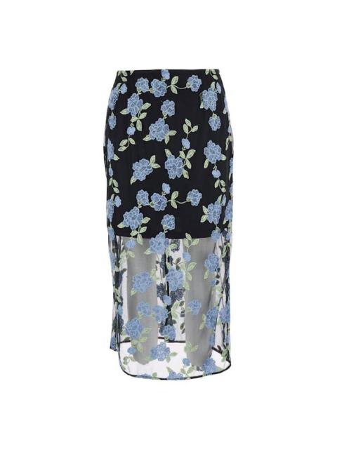 ROTATE Rotate Mesh Midi Pencil Skirt