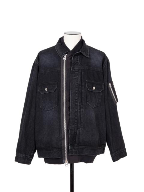 sacai Denim x Nylon Twill Jacket
