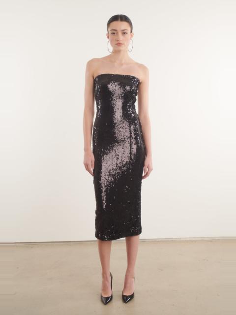 SPRWMN BLACK SEQUIN TUBE DRESS