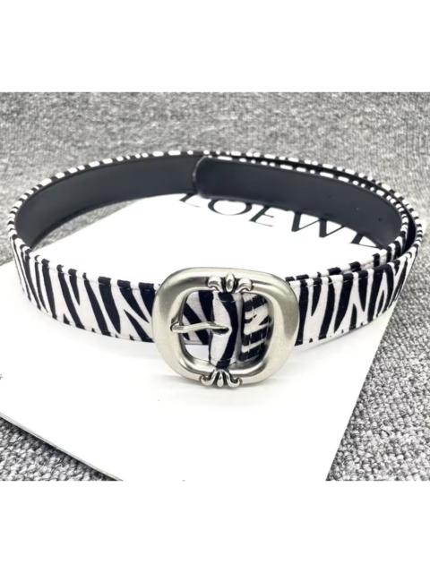 Other Designers Japanese Brand - Zebra print pu leather belt