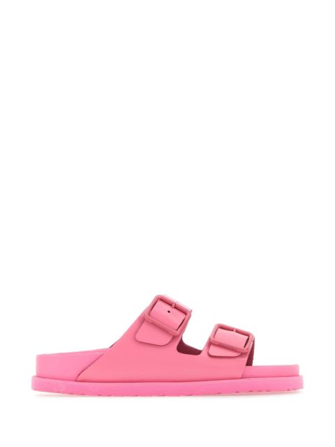 BIRKENSTOCK Pink leather Arizona Avantgarde slippers